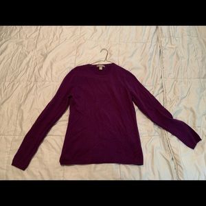 Purple Cashmere Sweater